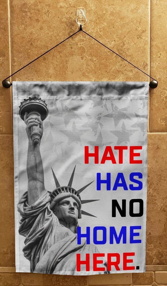 Hate Has No Home Here FLag | All Over Printed - GIFTCUSTOM