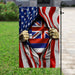 Hawaii American Flag | Garden Flag | Double Sided House Flag - GIFTCUSTOM