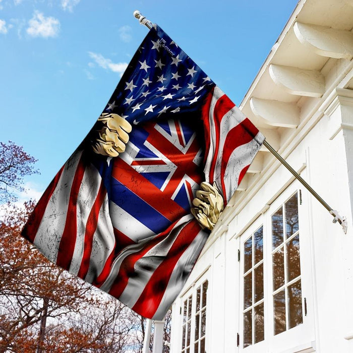 Hawaii American Flag | Garden Flag | Double Sided House Flag - GIFTCUSTOM