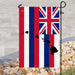 Hawaii State Map Flag | Garden Flag | Double Sided House Flag - GIFTCUSTOM