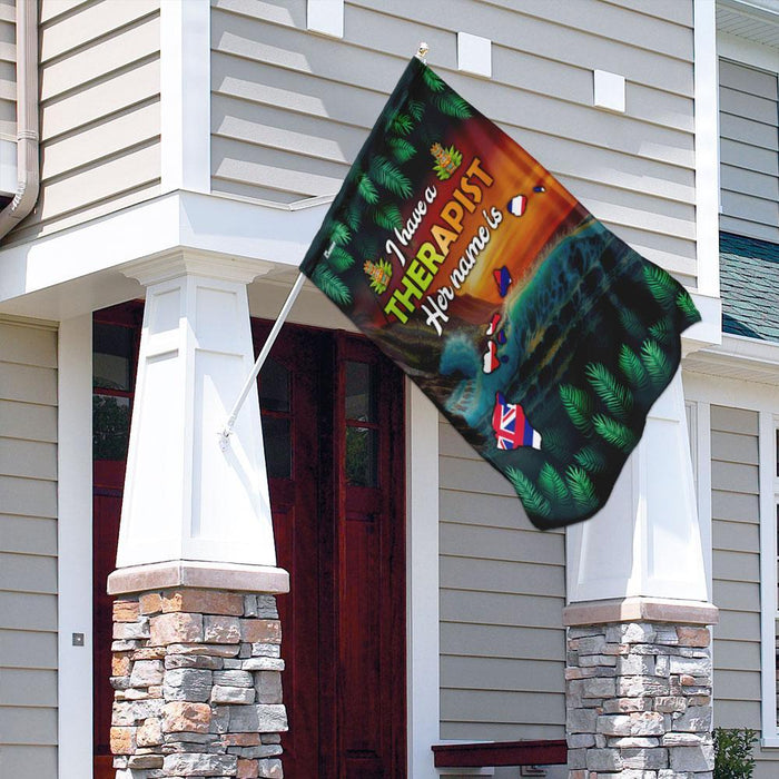 Hawaii Therapist Flag | Garden Flag | Double Sided House Flag - GIFTCUSTOM