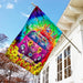 Hippie Be Kind Flag | Garden Flag | Double Sided House Flag - GIFTCUSTOM