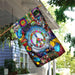 Hippie. Imagine All The People Living Life In Peace Flag | Garden Flag | Double Sided House Flag - GIFTCUSTOM