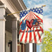 Hippie Peace Love America Flag | Garden Flag | Double Sided House Flag - GIFTCUSTOM