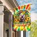 Hippie Peace Pit Bull Flag | Garden Flag | Double Sided House Flag - GIFTCUSTOM