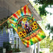 Hippie Peace Pit Bull Flag | Garden Flag | Double Sided House Flag - GIFTCUSTOM