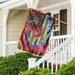 Hippie Sunflower. Peace Sign Flag | Garden Flag | Double Sided House Flag - GIFTCUSTOM
