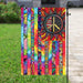 Hippie Sunflower. Peace Sign Flag | Garden Flag | Double Sided House Flag - GIFTCUSTOM