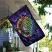 Hippie With A Rock and Roll Heart Flag | Garden Flag | Double Sided House Flag - GIFTCUSTOM