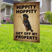 Hippity Hoppity Rottweiler Yard Sign (24 x 18 inches) - GIFTCUSTOM