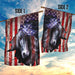 Horse American US Flag | Garden Flag | Double Sided House Flag - GIFTCUSTOM