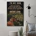 horse Canvas and Poster ��� Dad to Son ��� never lose wall decor visual art - GIFTCUSTOM