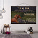 Horse Hanging Canvas Never lose wall decor visual art - GIFTCUSTOM
