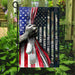 Husband Daddy Protector Hero Veteran Flag | Garden Flag | Double Sided House Flag - GIFTCUSTOM