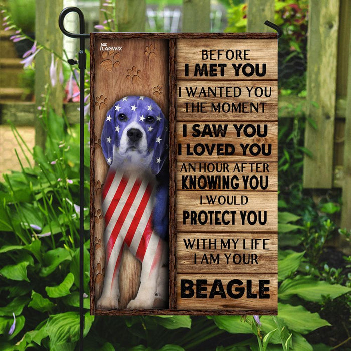 I Am Your Beagle Flag | Garden Flag | Double Sided House Flag - GIFTCUSTOM