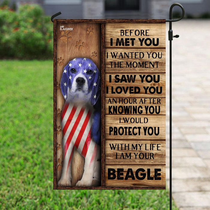 I Am Your Beagle Flag | Garden Flag | Double Sided House Flag - GIFTCUSTOM