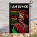 I Love The Skin I’m In Black African Woman Flag | Garden Flag | Double Sided House Flag - GIFTCUSTOM