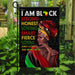 I Love The Skin I’m In Black African Woman Flag | Garden Flag | Double Sided House Flag - GIFTCUSTOM