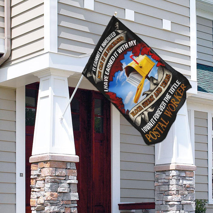 I Own It Forever The Tittle Postal Worker Flag | Garden Flag | Double Sided House Flag - GIFTCUSTOM