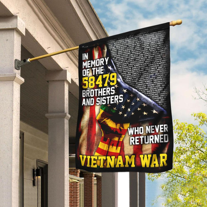 I Will Never Forget Vietnam Veteran Flag | Garden Flag | Double Sided House Flag - GIFTCUSTOM