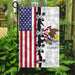 Illinois And American Flag | Garden Flag | Double Sided House Flag - GIFTCUSTOM