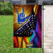 ILY Sign Language LGBT Pride Flag | Garden Flag | Double Sided House Flag - GIFTCUSTOM