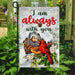 Im Always With You Cardinal Flag | Garden Flag | Double Sided House Flag - GIFTCUSTOM