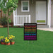 In This House We Believe Rainbow Pride Black Lives Matter Yard Sign (24 x 18 inches) - GIFTCUSTOM