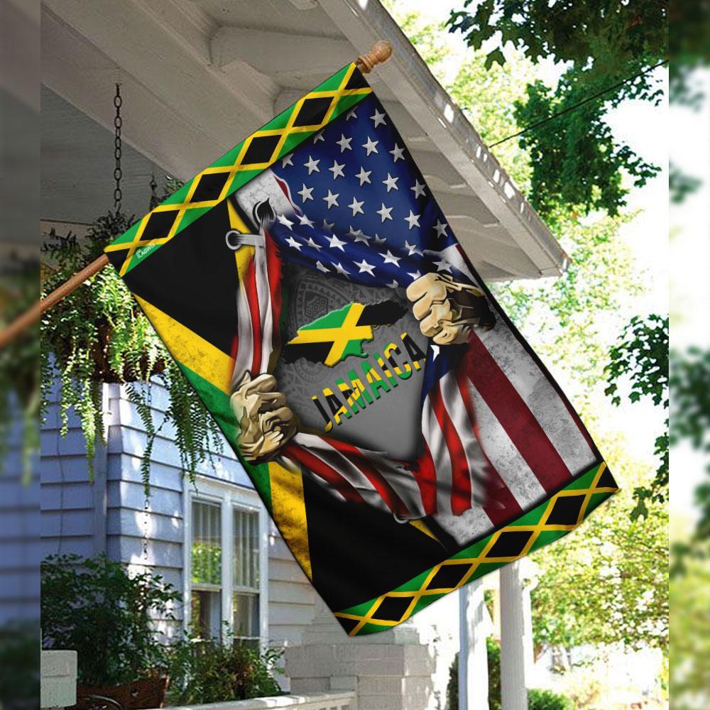 Jamaica America Flag | Garden Flag | Double Sided House Flag - GIFTCUSTOM