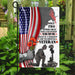 Jesus Christ And American Veteran Flag | Garden Flag | Double Sided House Flag - GIFTCUSTOM