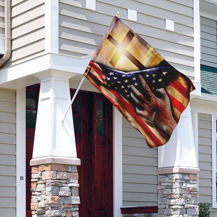 Jesus Christ Flag | Garden Flag | Double Sided House Flag - GIFTCUSTOM