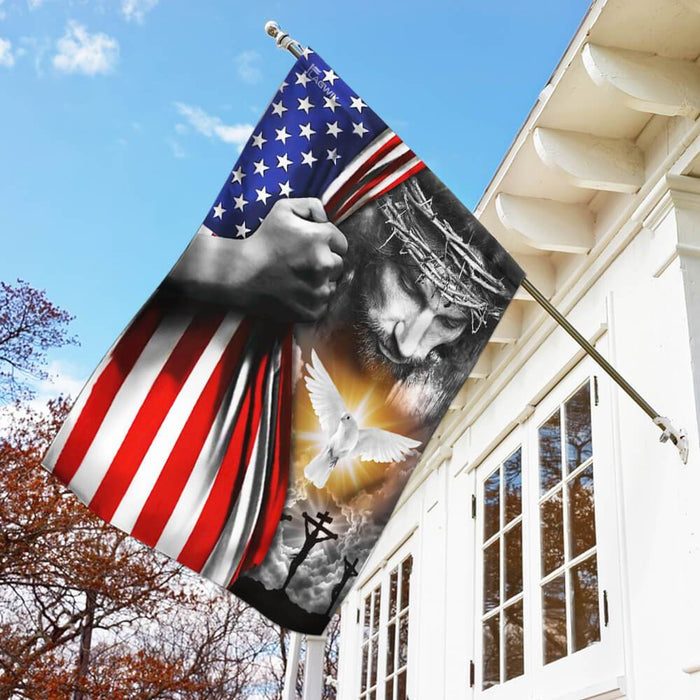 Jesus Christian Peace Flag | Garden Flag | Double Sided House Flag - GIFTCUSTOM