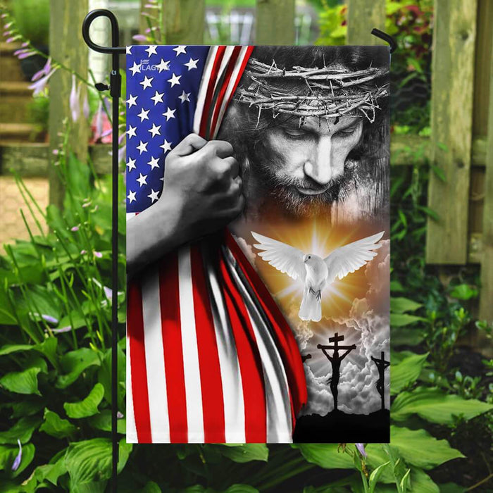 Jesus Christian Peace Flag | Garden Flag | Double Sided House Flag - GIFTCUSTOM