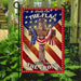 Jesus Christian Stand For The Flag Kneel For The Cross American US Flag | Garden Flag | Double Sided House Flag - GIFTCUSTOM