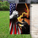 Jesus Christian Veteran American Flag | Garden Flag | Double Sided House Flag - GIFTCUSTOM