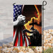 Jesus Christian Veteran American Flag | Garden Flag | Double Sided House Flag - GIFTCUSTOM