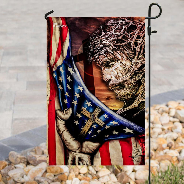 Jesus Is My Savior Flag | Garden Flag | Double Sided House Flag - GIFTCUSTOM
