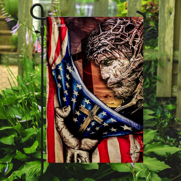 Jesus Is My Savior Flag | Garden Flag | Double Sided House Flag - GIFTCUSTOM