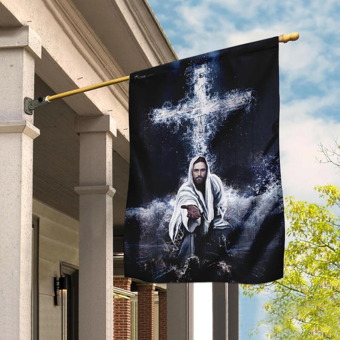 Jesus Saves Us Flag - GIFTCUSTOM