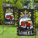 Jesus Take The Wheel Flag | Garden Flag | Double Sided House Flag - GIFTCUSTOM