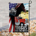 Jesus Take The Wheel Truck Driver Flag | Garden Flag | Double Sided House Flag - GIFTCUSTOM