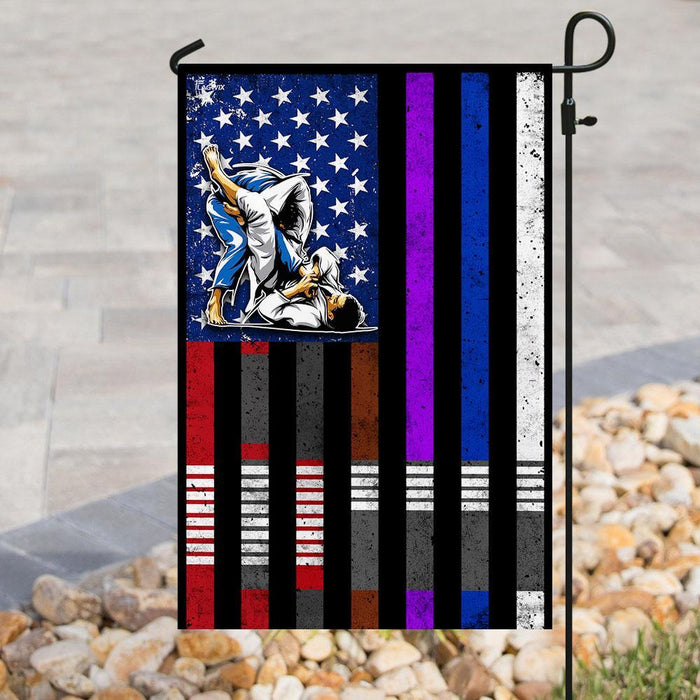 Jiu Jitsu Flag | Garden Flag | Double Sided House Flag - GIFTCUSTOM