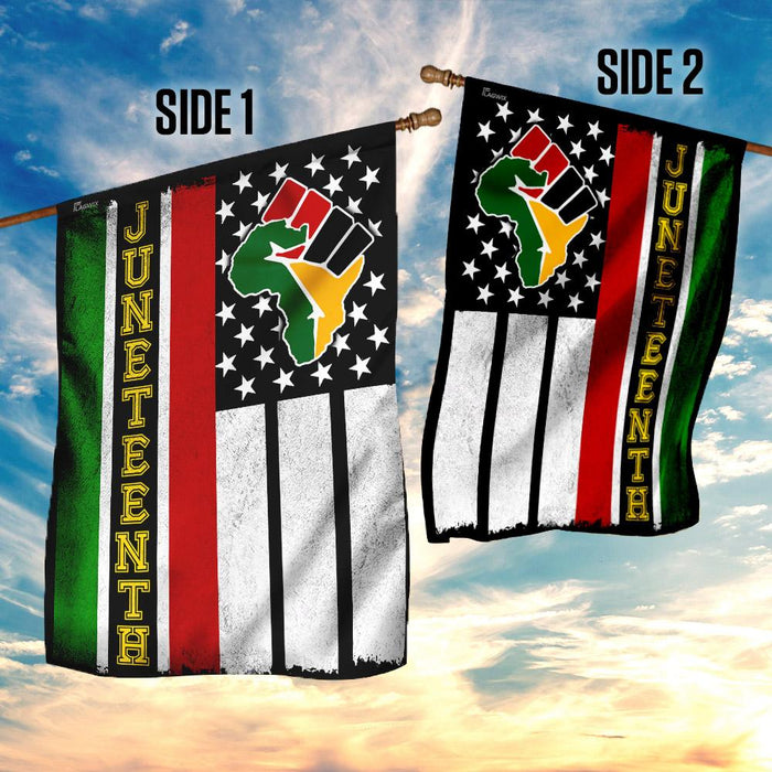 Juneteenth Flag | Garden Flag | Double Sided House Flag - GIFTCUSTOM