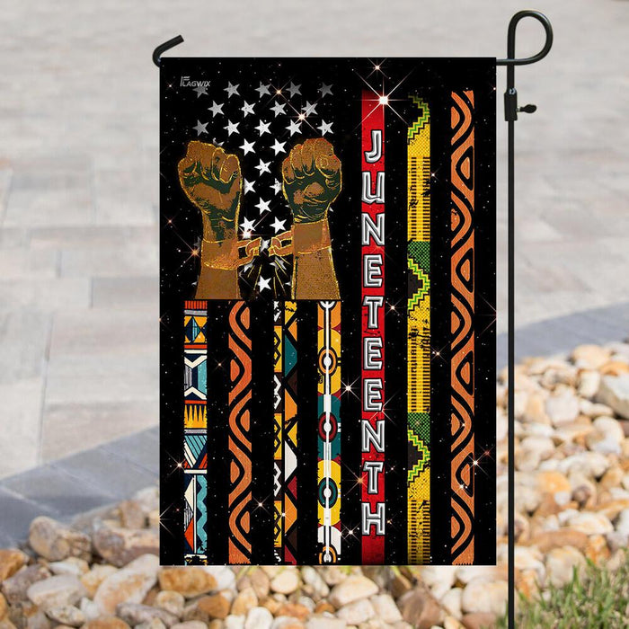 Juneteenth Freedom Flag | Garden Flag | Double Sided House Flag - GIFTCUSTOM