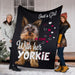 Just a girl in love with her yorkie blanket - GIFTCUSTOM