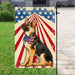 K9 Unit American German Shepherd Flag | Garden Flag | Double Sided House Flag - GIFTCUSTOM