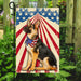 K9 Unit American German Shepherd Flag | Garden Flag | Double Sided House Flag - GIFTCUSTOM