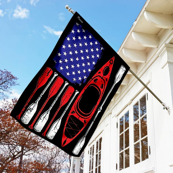 Kayak Flag | Garden Flag | Double Sided House Flag - GIFTCUSTOM