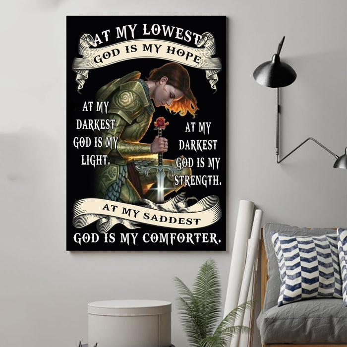 knight templar Canvas and Poster ��� at my lowest wall decor visual art - GIFTCUSTOM