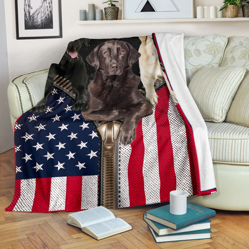 Labrador Retriever American Zipper Blanket - GIFTCUSTOM